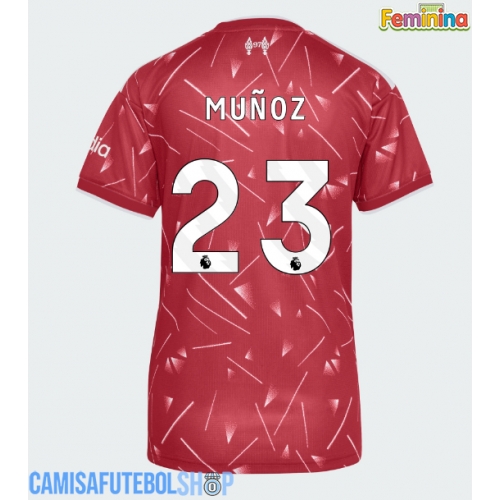 Camisa de time de futebol Liverpool Victor Munoz #23 Replicas 1º Equipamento Feminina 2026-27 Manga Curta